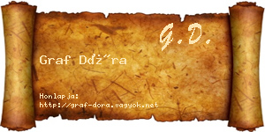 Graf Dóra névjegykártya